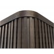 Contemporary Executive Hutch With Wood Doors Fully Assembled Brown