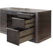 Contemporary Executive Wood Credenza Executive Desk Fully Assembled Brown