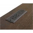Contemporary Executive Wood Credenza Executive Desk Fully Assembled Brown