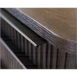 Contemporary Double Pedestal Wood Desk Office Writing Table Brown