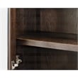 Contemporary Style Wood Dining Display Cabinet Fully Assembled Brown