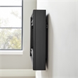 Wall Mounted Electric Fireplace Console Fully Assembled Black Wood