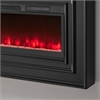 Wall Mounted Electric Fireplace Console Fully Assembled Black Wood