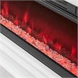 Wall Mounted Electric Fireplace Console Fully Assembled White Wood
