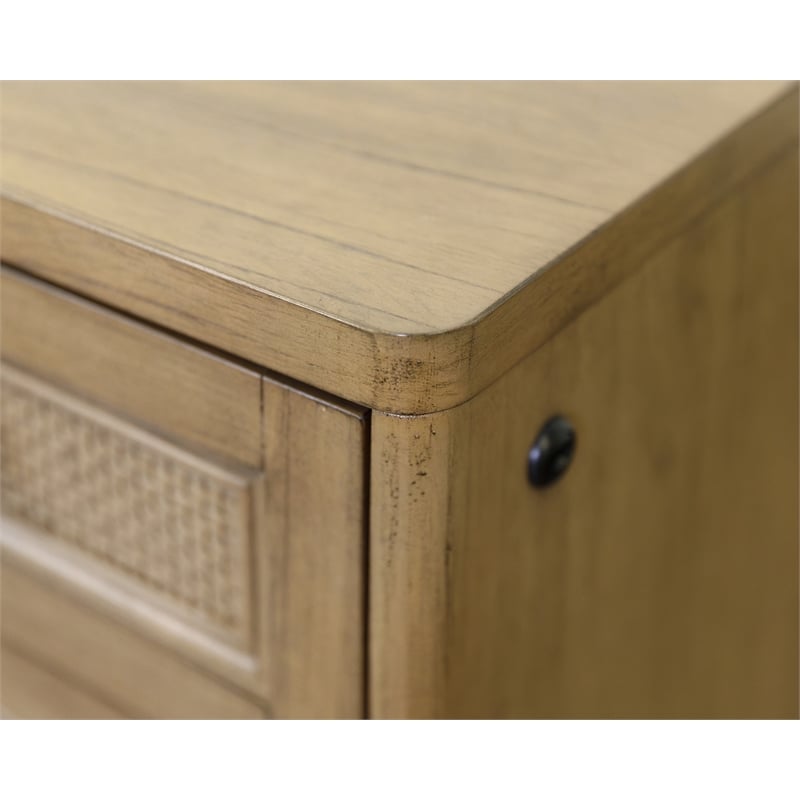 Modern Wood Lateral File Storage File Drawer Fully Assembled Brown Wood