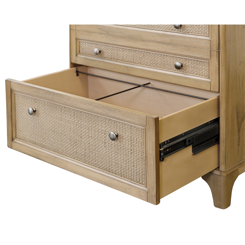 Modern Wood Lateral File Storage File Drawer Fully Assembled Brown Wood
