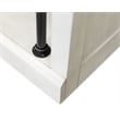 8' Tall Wood Bookcase Wall with Fireplace Organizer Fully Assembled White