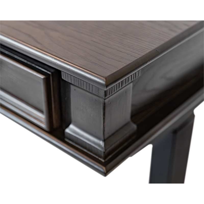 Martin Furniture Electric Sit/Stand L-Desk/Return Height Adjustable - Dark Brown