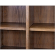 Modern Wood Arched Display Cabinet/Bookcase Fully Assembled Brown