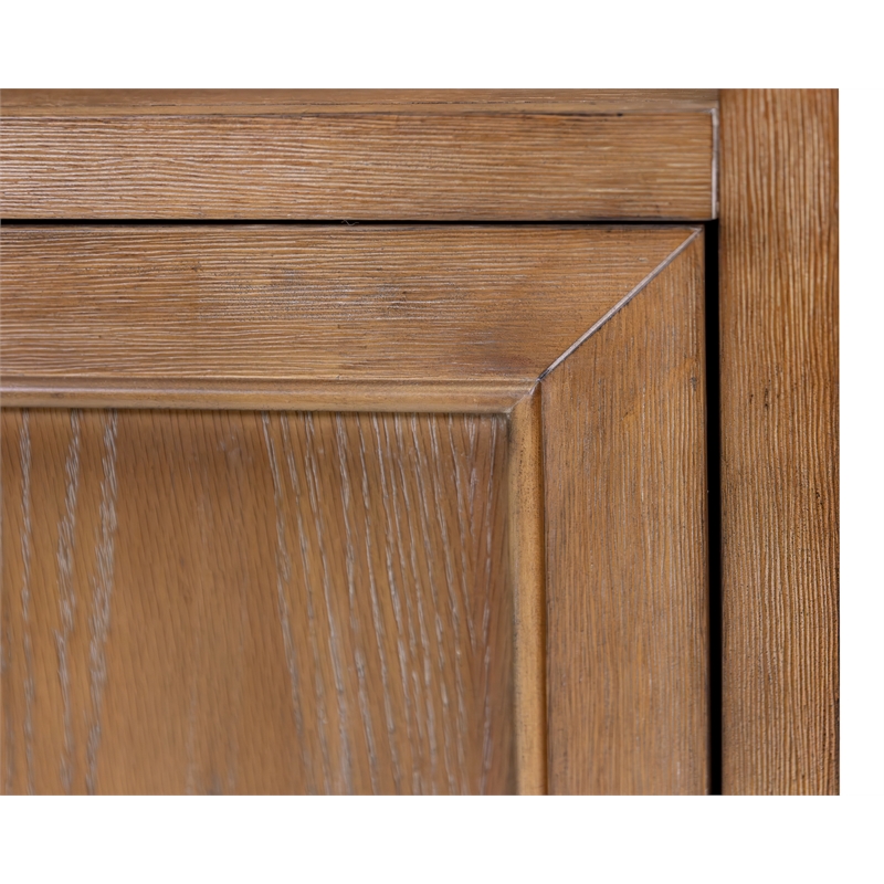 Modern Wood Arched Display Cabinet/Bookcase Fully Assembled Brown