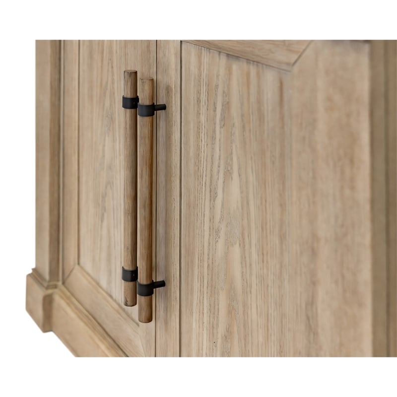 Contemporary 8' Tall Wood Bookcase Storage Brown