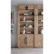 Contemporary 8' Tall Wood Bookcase Storage Brown