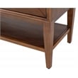 Mid-Century Modern Wood Dining Display Cabinet Kitchen Storage Brown