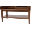 Mid-Century Modern Wood Dining Display Cabinet Kitchen Storage Brown