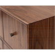 Mid-Century Modern Wood Sideboard Dining Storage Fully Assembled Brown