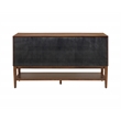 Mid-Century Modern Wood Sideboard Dining Storage Fully Assembled Brown
