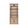 Two 8' Tall Bookcase Wall With Ladder Brown