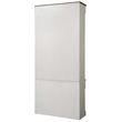 Rustic Open 8' Wood Bookcase Storage Cabinet White