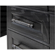 Traditional Wood Executive Desk Storage Office Credenza Fully Assembled Black