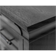 Traditional Executive Wood Double Pedestal L-Desk Corner Desk Office Table Black