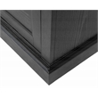 Traditional Executive Wood Double Pedestal L-Desk Corner Desk Office Table Black