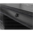 Traditional Executive Wood Double Pedestal L-Desk Corner Desk Office Table Black