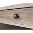 Traditional Wood Executive Desk Office Storage Hutch with Doors Brown