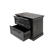 Traditional Wood Lateral File Office Storage Drawer Fully Assembled Black
