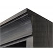 Traditional Wood Open Bookcase Office Storage Fully Assembled Black