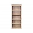 Traditional Wood Open Bookcase Office Storage Fully Assembled Brown
