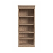 Traditional Wood Open Bookcase Office Storage Fully Assembled Brown