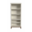Contemporary Laminate Wood Open Bookcase Fully Assembled White