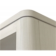 Contemporary Laminate Wood Open Bookcase Fully Assembled White