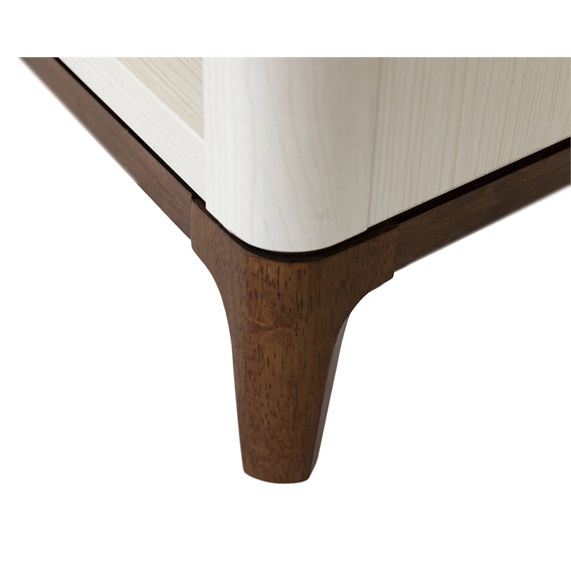 Contemporary Laminate Wood Open Bookcase Fully Assembled White