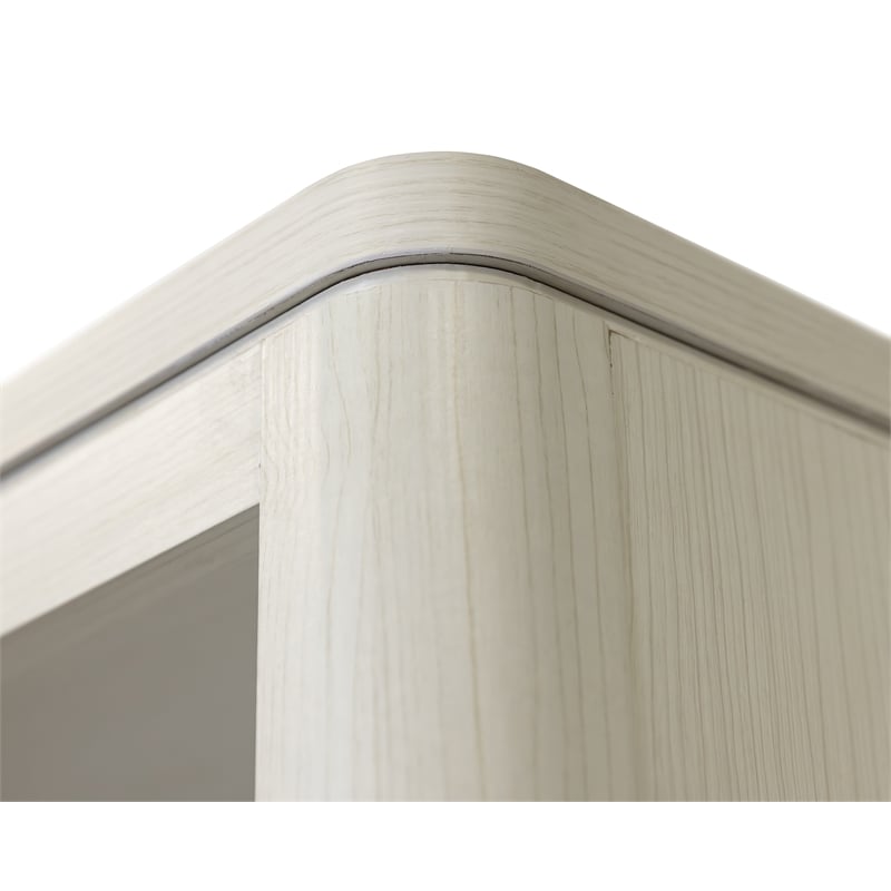 Contemporary Laminate Wood Bookcase Fully Assembled White