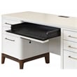 Contemporary Laminate Wood Office Desk Writing White