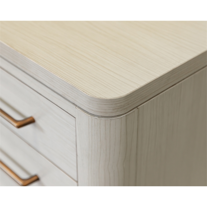 Contemporary Laminate Wood Office Desk Writing White