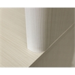 Contemporary Laminate Wood Office Desk & Hutch White