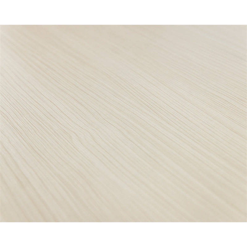 Contemporary Laminate Wood L-Desk & Return White
