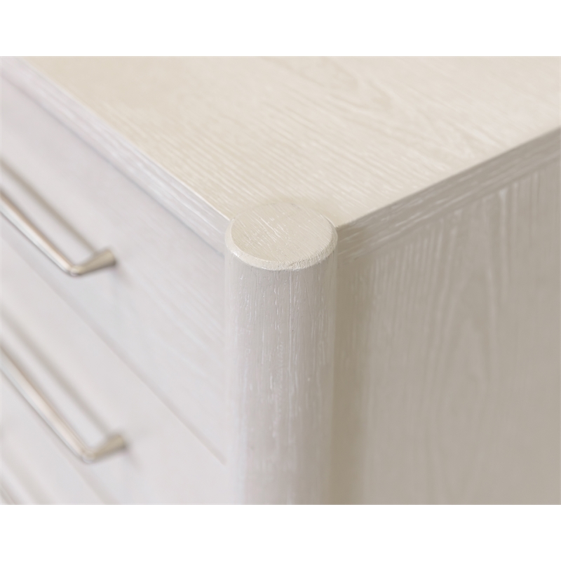 Modern Wood Double Pedestal Executive Desk Fully Assembled White