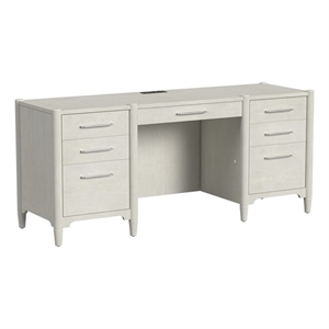 Modern Wood Desk Office Storage Writing Table Fully Assembled White