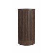 Modern Wood Living Room Entertainment Tulane Round Pedestal - Brown