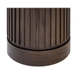 Modern Wood Living Room Entertainment Tulane Round Pedestal - Brown