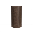 Modern Wood Living Room Entertainment Tulane Round Pedestal - Brown