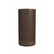Modern Wood Living Room Entertainment Tulane Round Pedestal - Brown