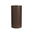 Modern Wood Living Room Entertainment Tulane Round Pedestal - Brown