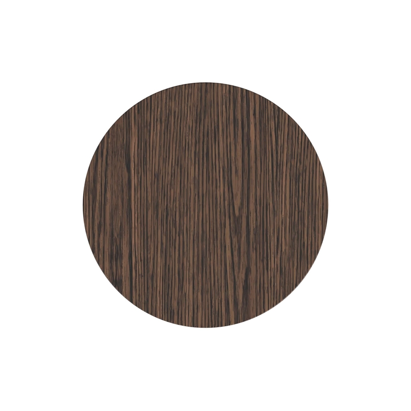 Modern Wood Living Room Entertainment Tulane Round Pedestal - Brown