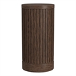 Modern Wood Living Room Entertainment Tulane Round Pedestal - Brown
