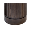 Modern Wood Living Room Entertainment Tulane Round Pedestal - Brown