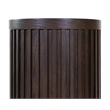 Modern Wood Living Room Entertainment Tulane Round Pedestal - Brown